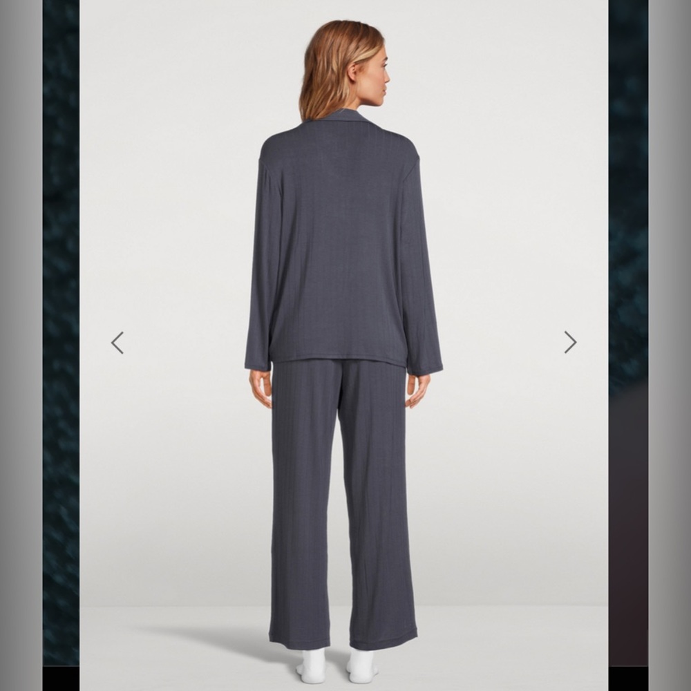 EBERJEY
Gisele Rib Long Pajama Set (Graphite) - Picture 3 of 7